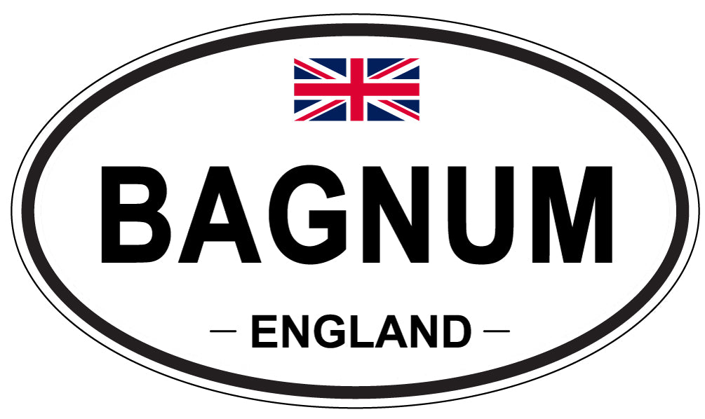 BAGNUM, ENGLAND - Oval Sticker