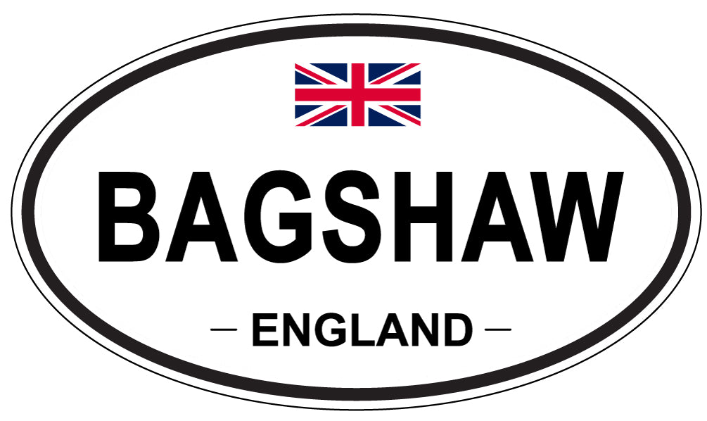 BAGSHAW, ENGLAND - Oval Sticker