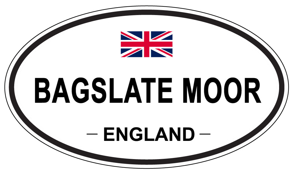 BAGSLATE MOOR, ENGLAND - Oval Sticker