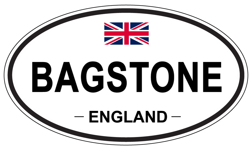 BAGSTONE, ENGLAND - Oval Sticker