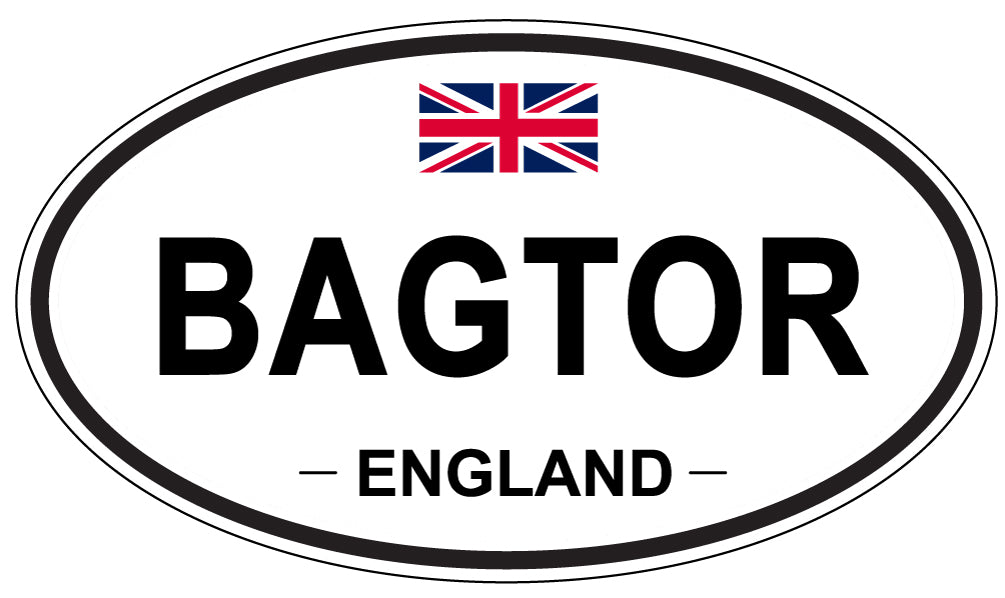 BAGTOR, ENGLAND - Oval Sticker