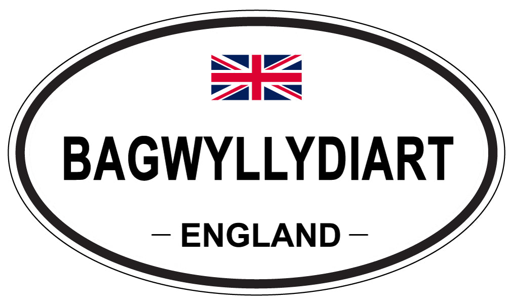 BAGWYLLYDIART, ENGLAND - Oval Sticker