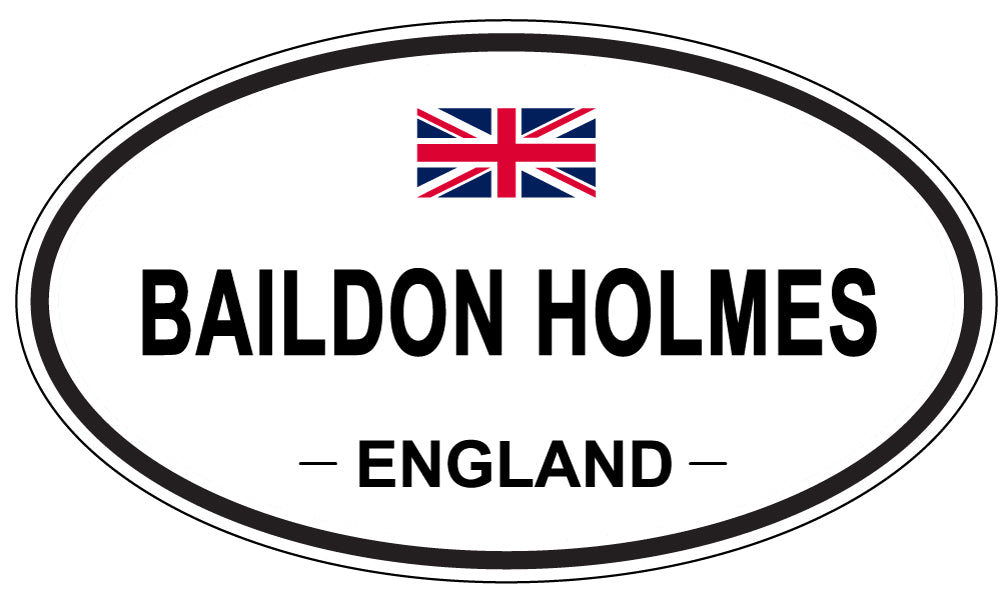 BAILDON HOLMES, ENGLAND - Oval Sticker