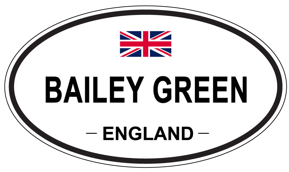 BAILEY GREEN, ENGLAND - Oval Sticker