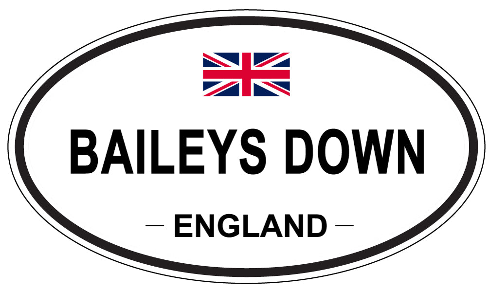 BAILEYS DOWN, ENGLAND - Oval Sticker