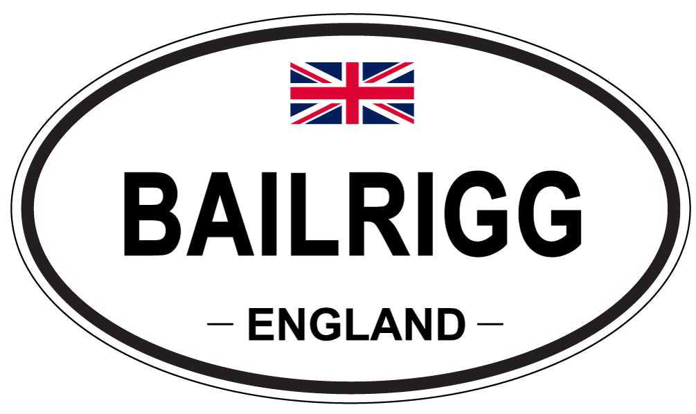 BAILRIGG, ENGLAND - Oval Sticker