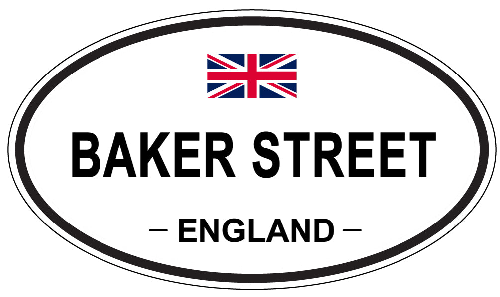 BAKER STREET, ENGLAND - Oval Sticker