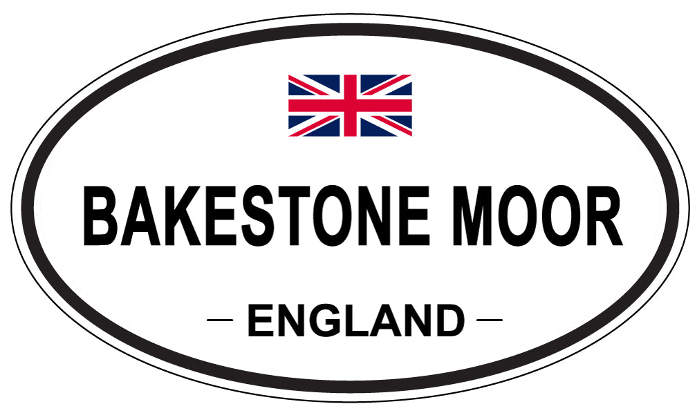 BAKESTONE MOOR, ENGLAND - Oval Sticker