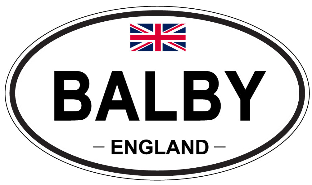 BALBY, ENGLAND - Oval Sticker