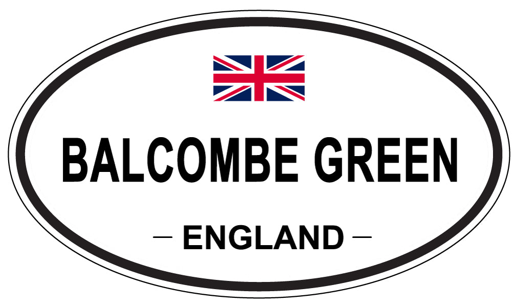 BALCOMBE GREEN, ENGLAND - Oval Sticker