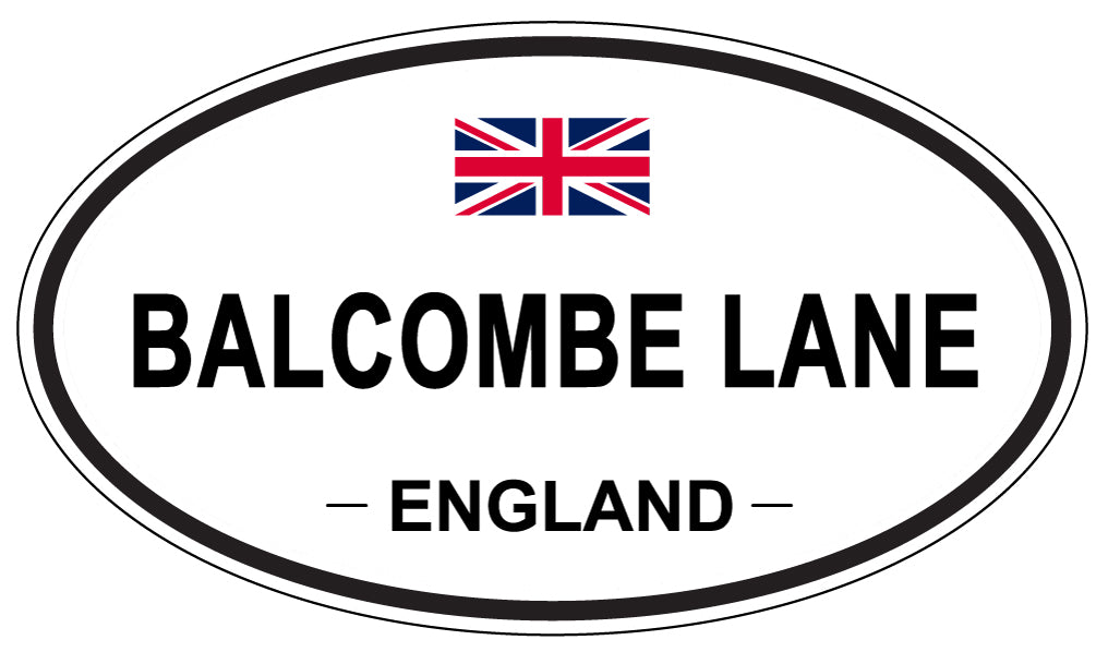 BALCOMBE LANE, ENGLAND - Oval Sticker