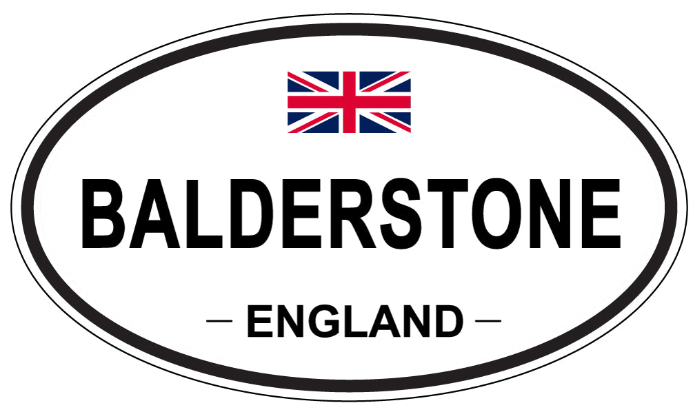 BALDERSTONE, ENGLAND - Oval Sticker