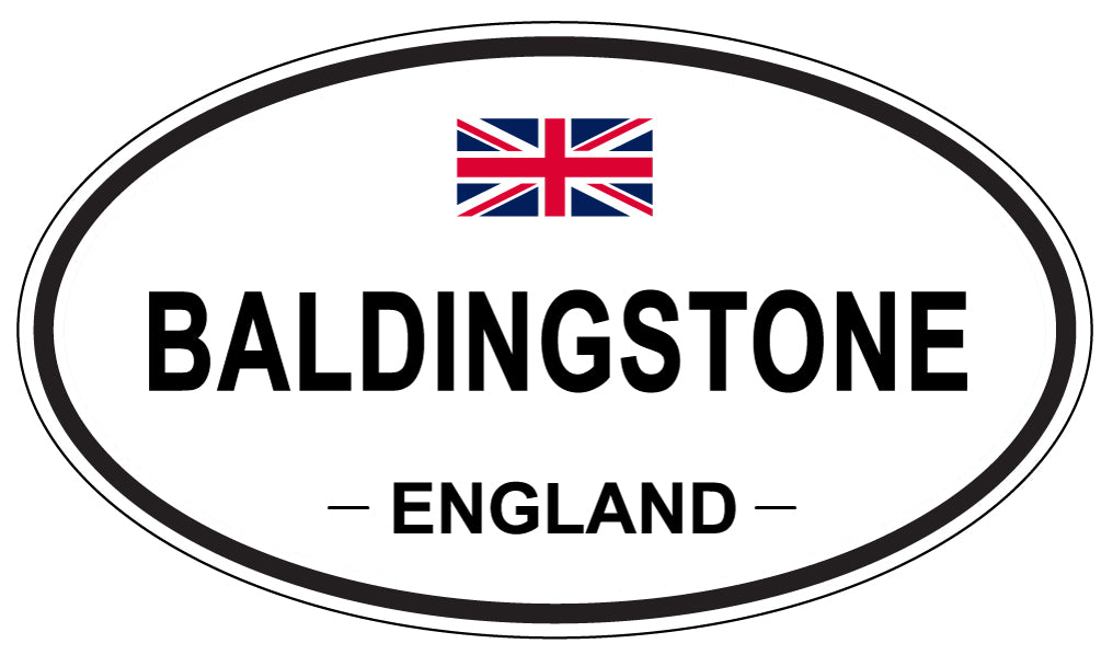 BALDINGSTONE, ENGLAND - Oval Sticker