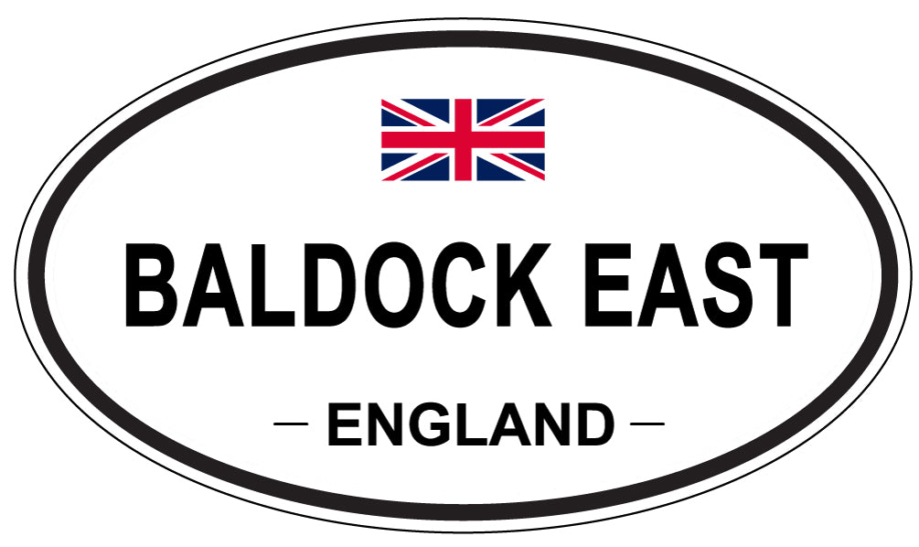 BALDOCK EAST, ENGLAND - Oval Sticker