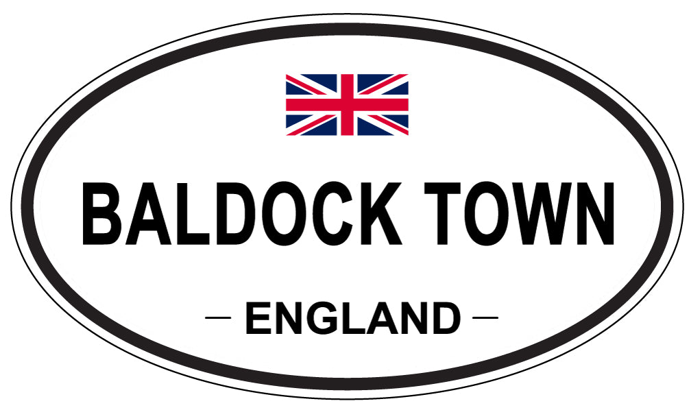 BALDOCK TOWN, ENGLAND - Oval Sticker