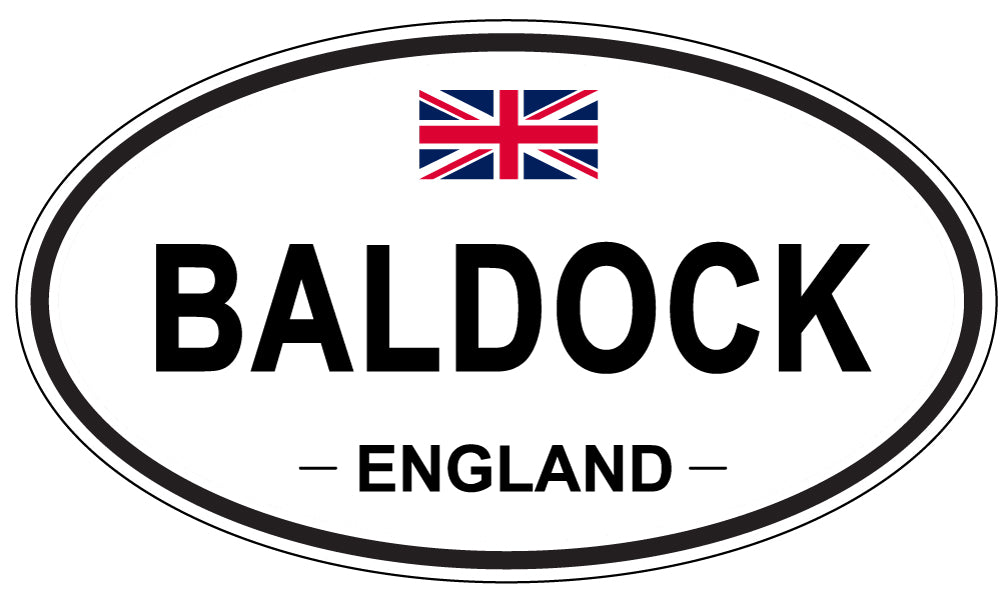BALDOCK, ENGLAND - Oval Sticker