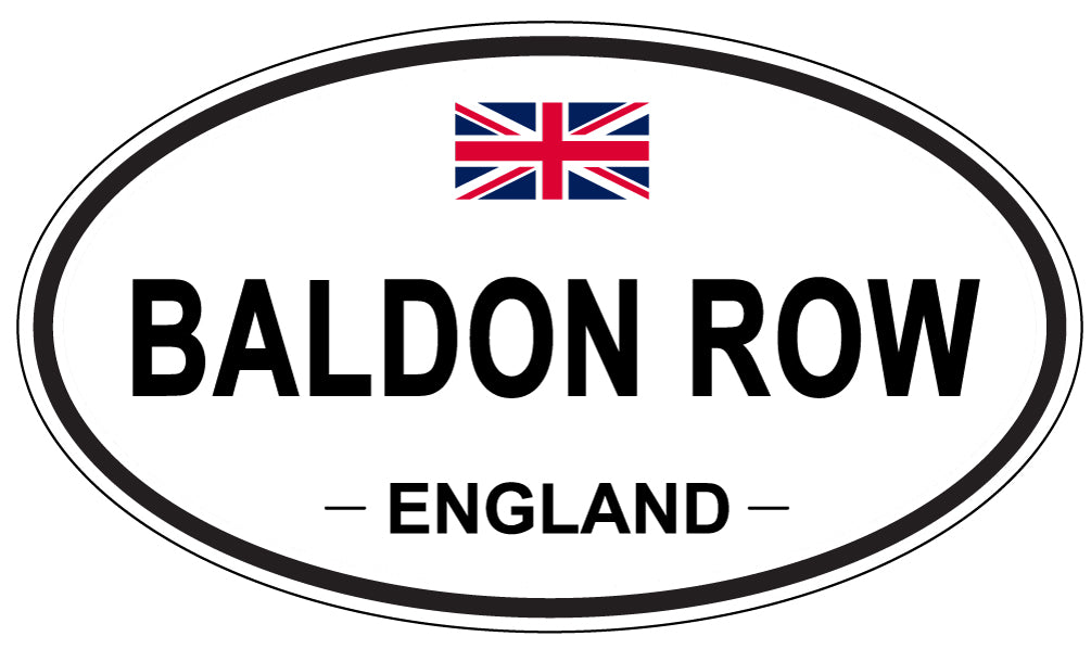BALDON ROW, ENGLAND - Oval Sticker