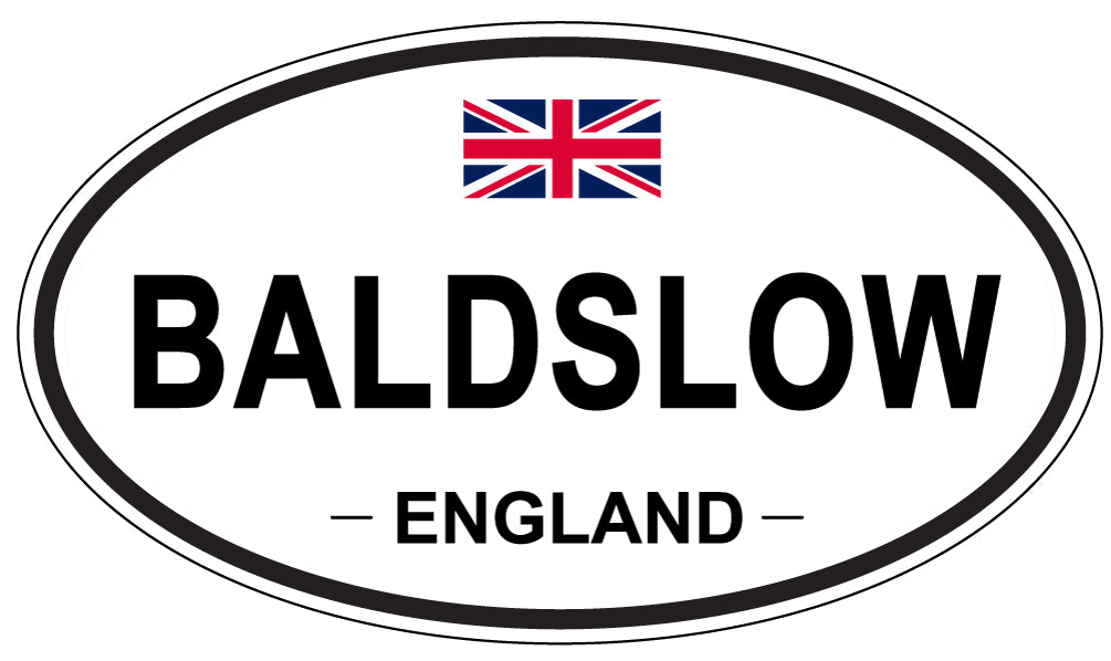 BALDSLOW, ENGLAND - Oval Sticker