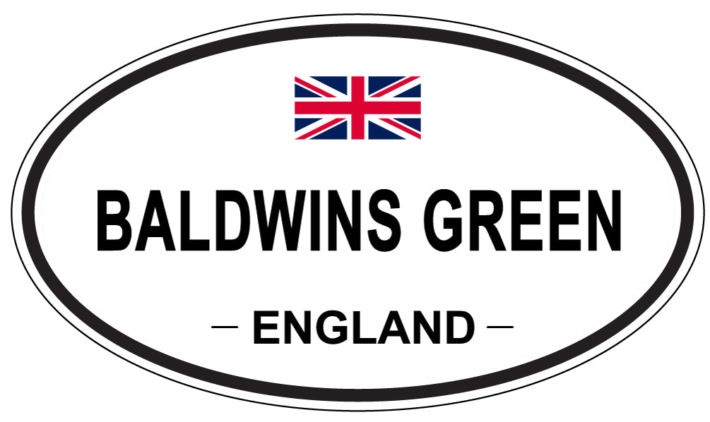 BALDWINS GREEN, ENGLAND - Oval Sticker
