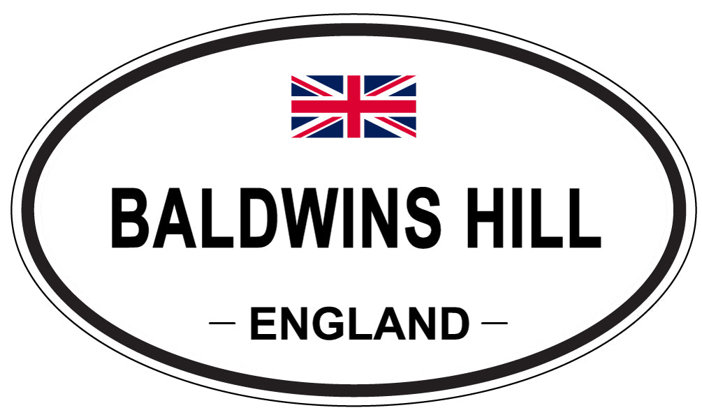 BALDWINS HILL, ENGLAND - Oval Sticker