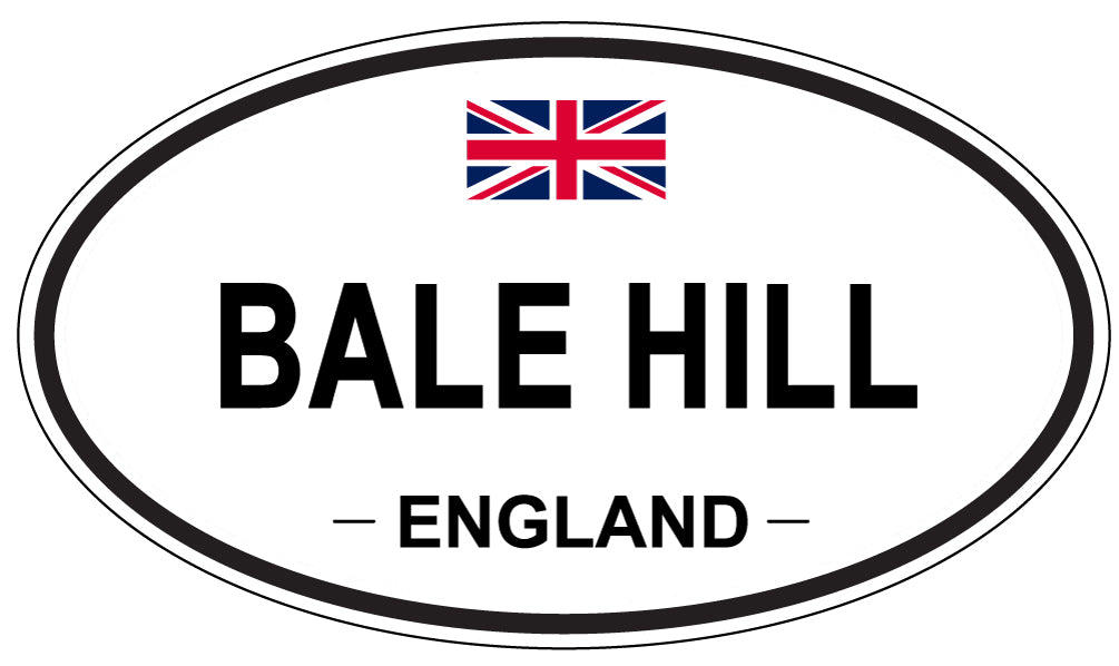 BALE HILL, ENGLAND - Oval Sticker