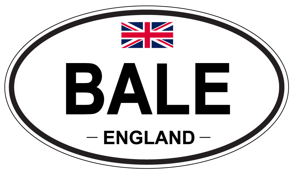 BALE, ENGLAND - Oval Sticker