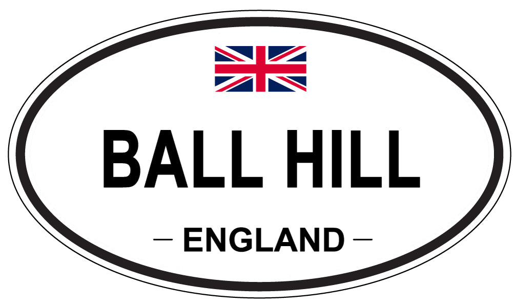 BALL HILL, ENGLAND - Oval Sticker