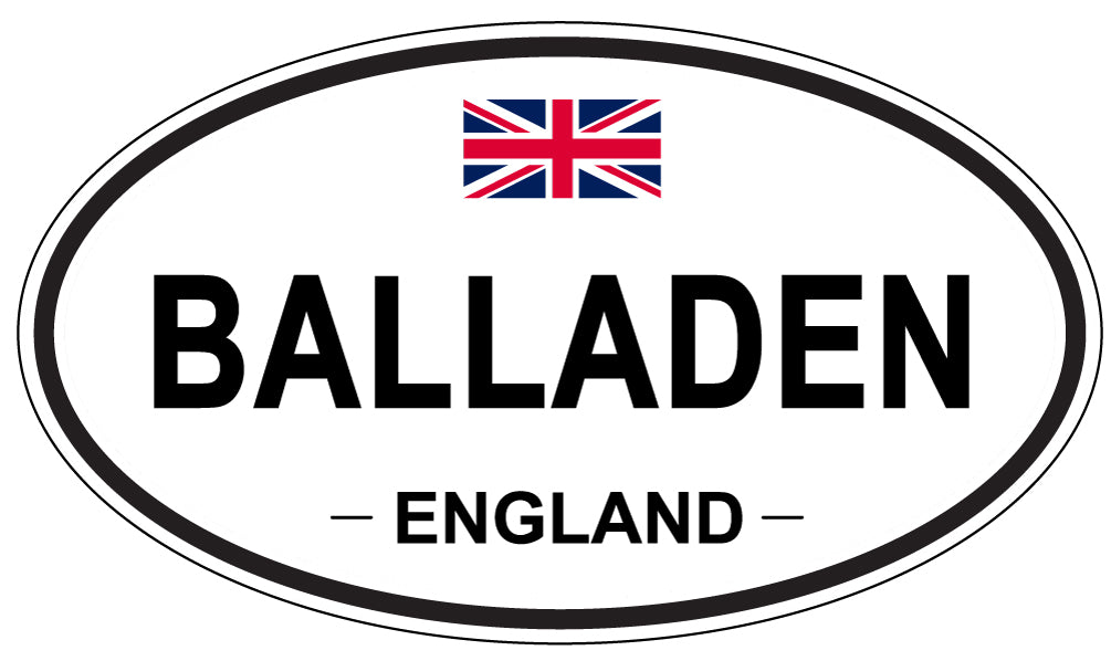 BALLADEN, ENGLAND - Oval Sticker