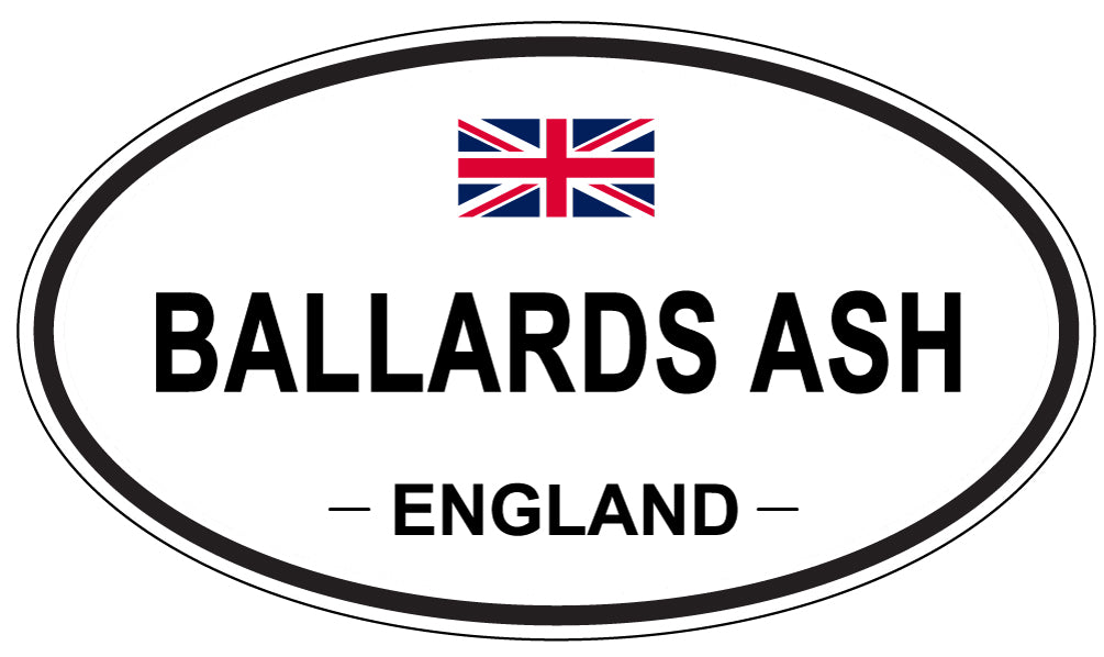 BALLARDS ASH, ENGLAND - Oval Sticker
