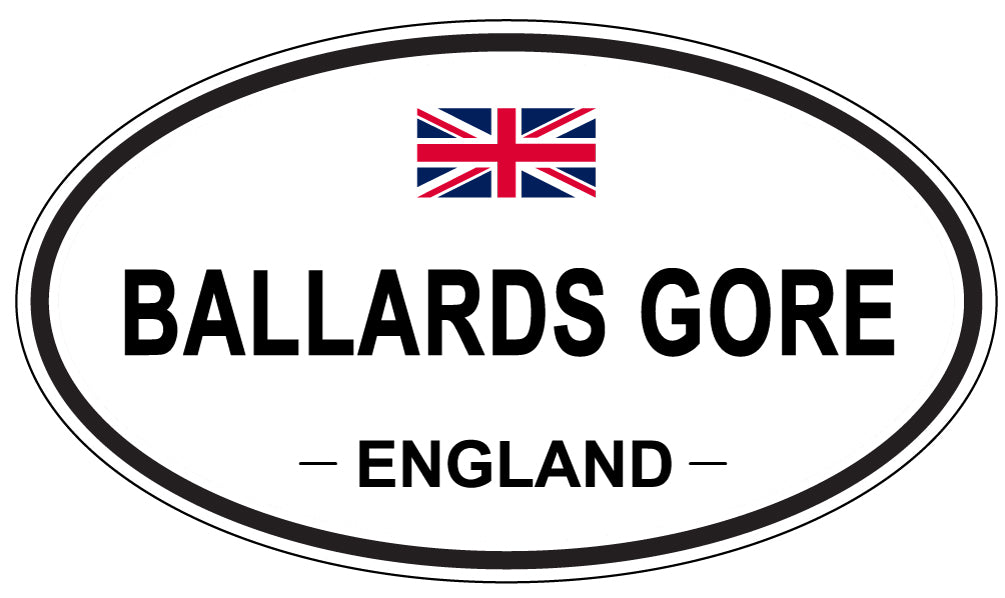 BALLARDS GORE, ENGLAND - Oval Sticker
