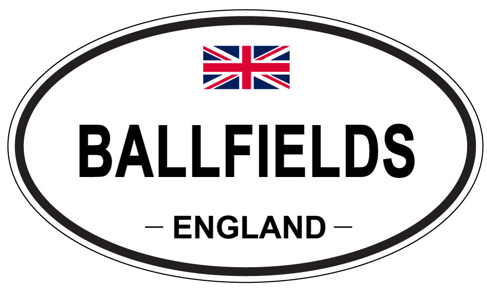 BALLFIELDS, ENGLAND - Oval Sticker