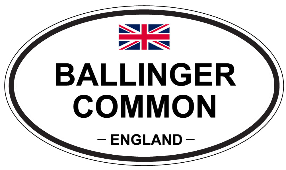 BALLINGER COMMON, ENGLAND - Oval Sticker