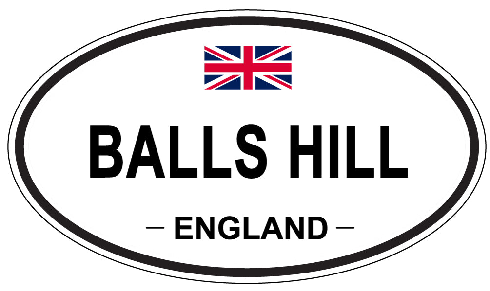 BALLS HILL, ENGLAND - Oval Sticker