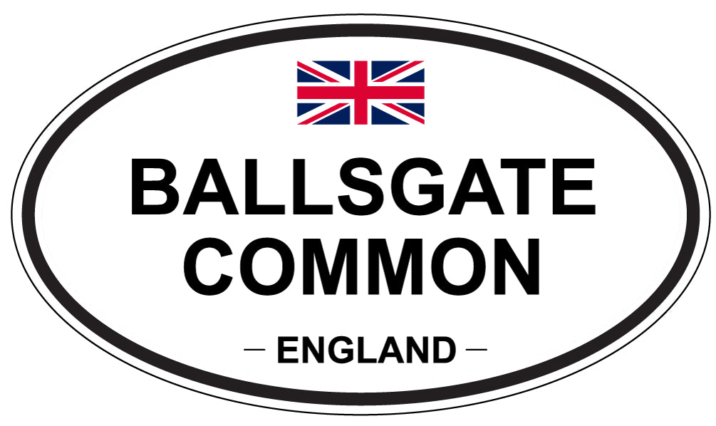 BALLSGATE COMMON, ENGLAND - Oval Sticker