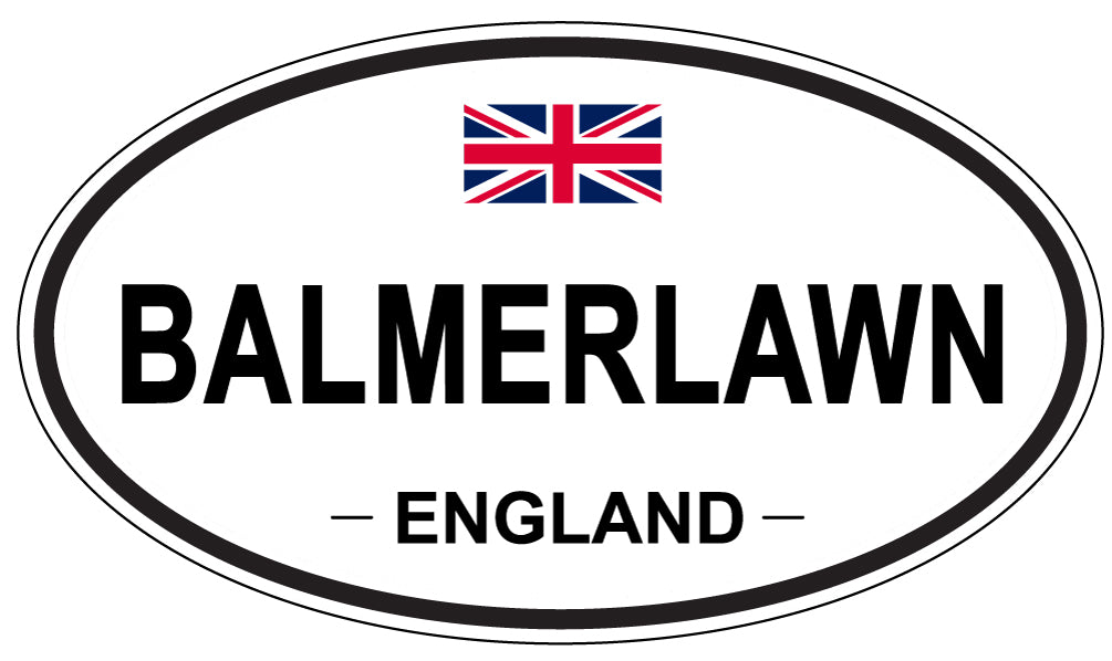 BALMERLAWN, ENGLAND - Oval Sticker