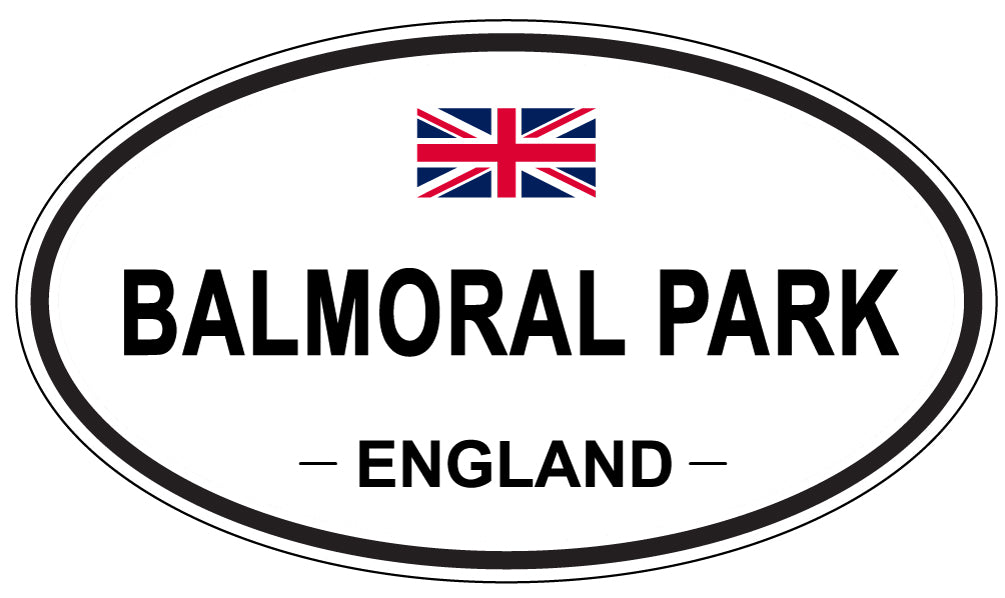 BALMORAL PARK, ENGLAND - Oval Sticker