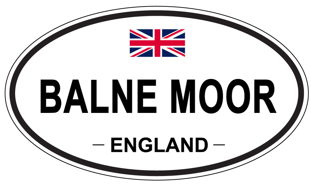BALNE MOOR, ENGLAND - Oval Sticker