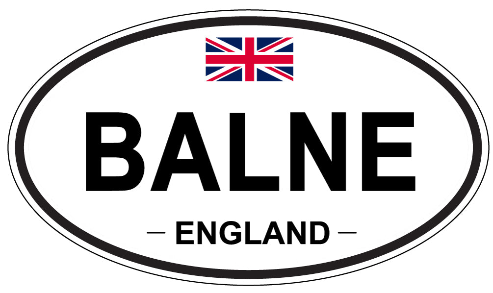 BALNE, ENGLAND - Oval Sticker