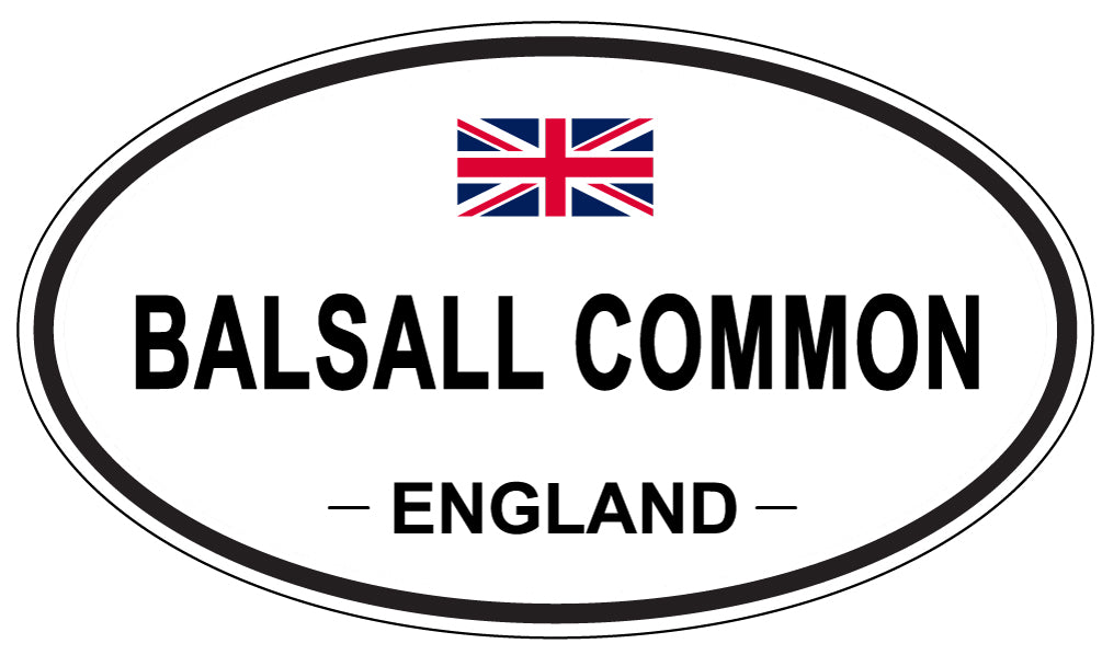 BALSALL COMMON, ENGLAND - Oval Sticker