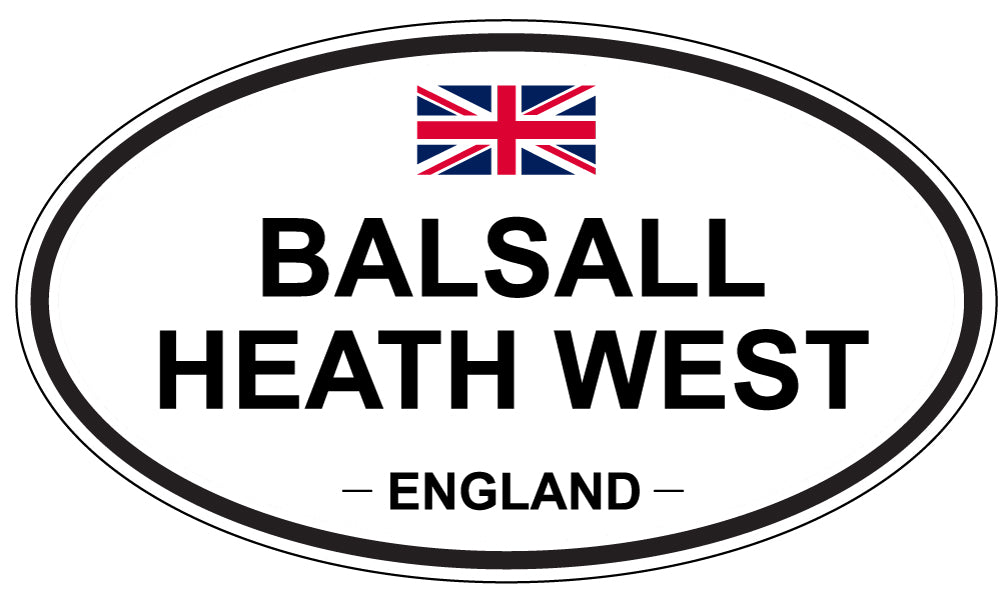 BALSALL HEATH WEST, ENGLAND - Oval Sticker