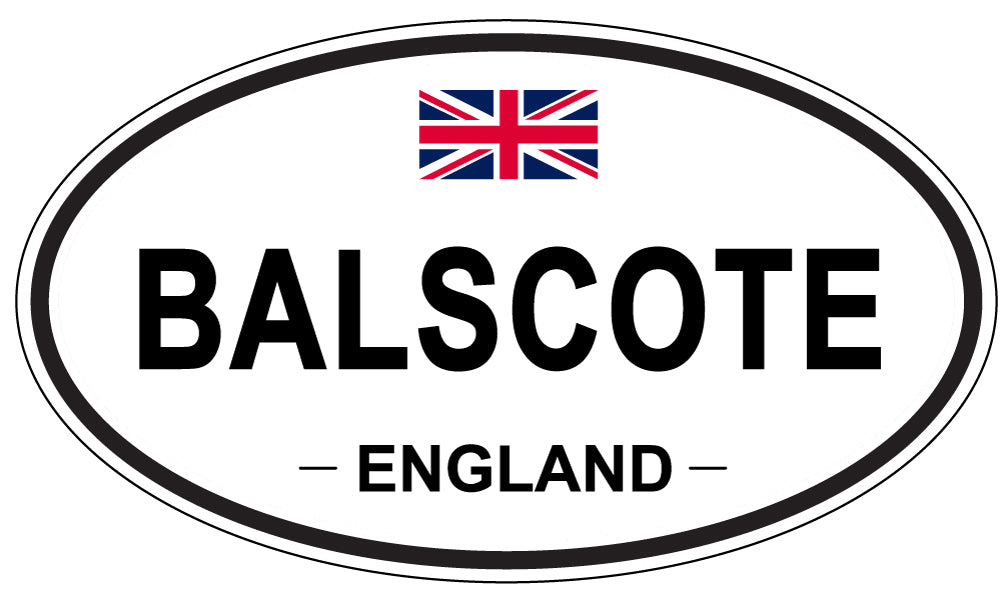 BALSCOTE, ENGLAND - Oval Sticker
