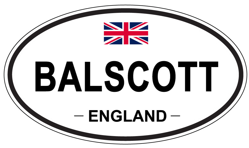 BALSCOTT, ENGLAND - Oval Sticker