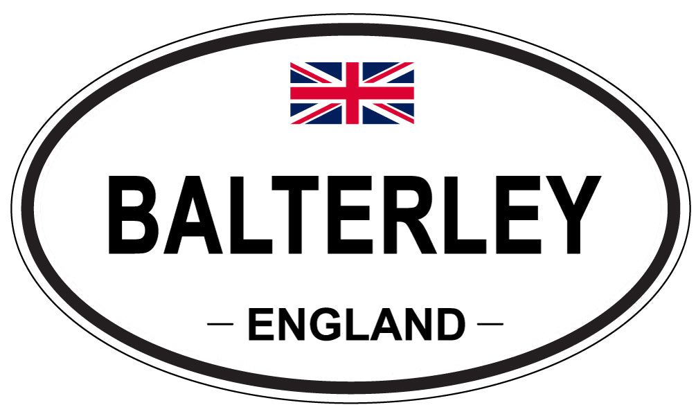 BALTERLEY, ENGLAND - Oval Sticker