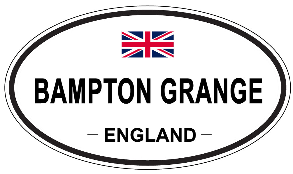 BAMPTON GRANGE, ENGLAND - Oval Sticker