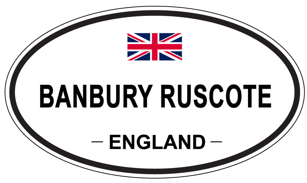BANBURY RUSCOTE, ENGLAND - Oval Sticker