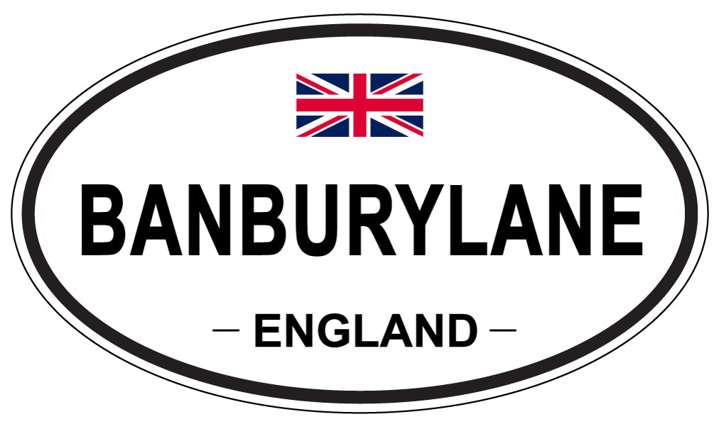 BANBURYLANE, ENGLAND - Oval Sticker