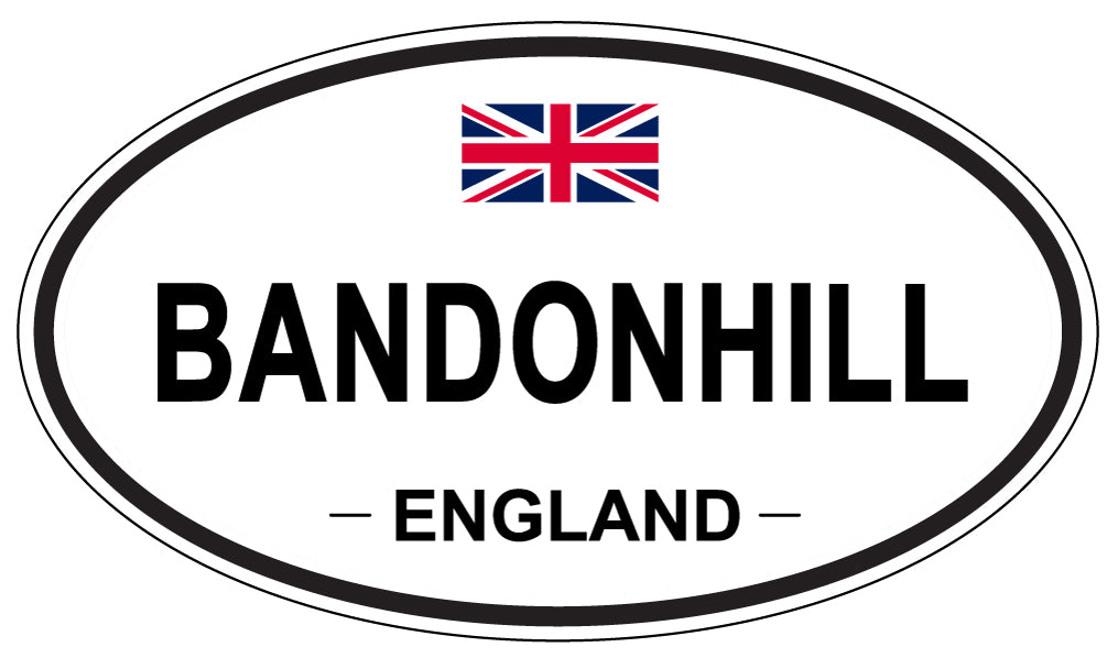BANDONHILL, ENGLAND - Oval Sticker