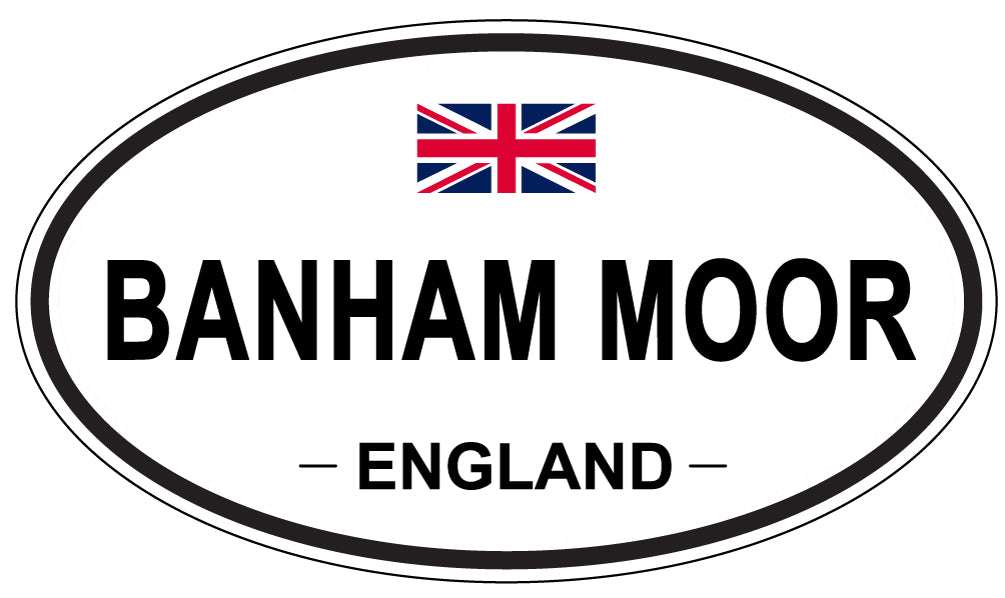BANHAM MOOR, ENGLAND - Oval Sticker