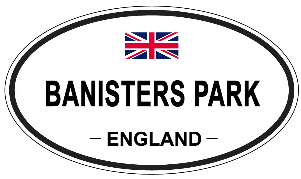 BANISTERS PARK, ENGLAND - Oval Sticker