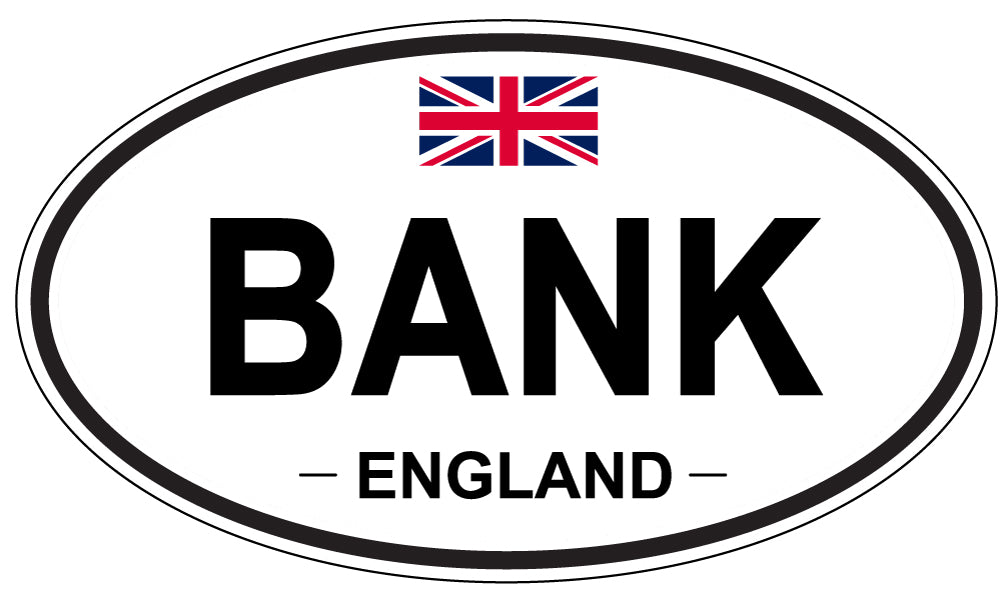 BANK, ENGLAND - Oval Sticker